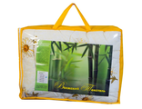 Одеяло Бамбук 140х205 см., чехол – ткань САТИН, упаковка – чемодан  (спандбонд + ПВХ)