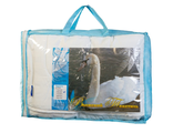 Одеяло 140х205 см., чехол – ткань САТИН, упаковка – чемодан  (спандбонд + ПВХ)