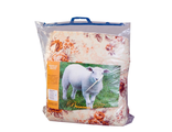 Одеяло овечья шерсть 172х205 см., чехол – ткань п/э &quot;Микрофибра&quot; с кантом, упаковка – пакет ПЭ с ручкой